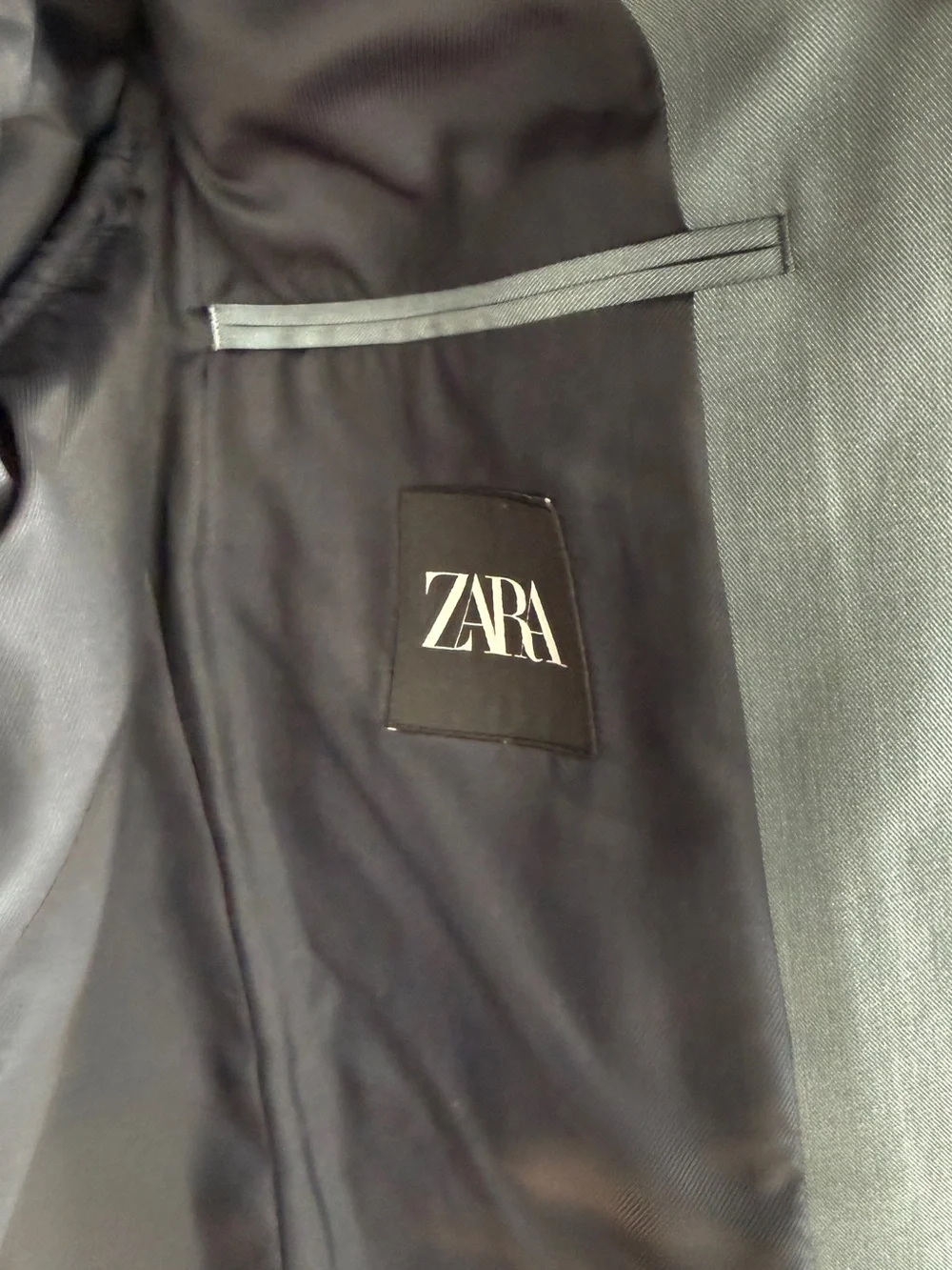 Zara Men's Light Gray Blazer Jacket Suit